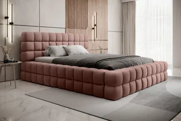 Dizzle Sängram 180x200 cm - Rosa - Möbler - Säng - Säng med förvaring