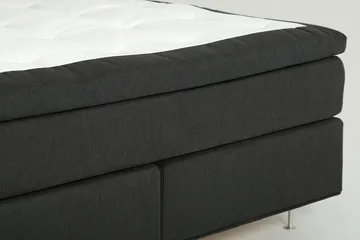 Dolly Kontinentalsäng 180x200cm Memoryfoam - Mörkgrå Svarta Ben - Möbler - Säng - Kontinentalsäng