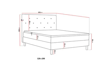Dream Komplett Sängpaket 120 cm - Mörkgrå - Möbler - Säng - Kontinentalsäng