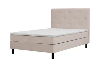 Dream Komplett Sängpaket 140x200 cm Assymetriska knappar - Beige - Möbler - Säng - Kontinentalsäng
