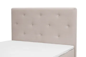 Dream Komplett Sängpaket 140x200 cm Assymetriska knappar - Beige - Möbler - Säng - Kontinentalsäng