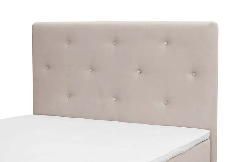 Dream Komplett Sängpaket 140x200 cm Assymetriska knappar - Beige - Möbler - Säng - Kontinentalsäng