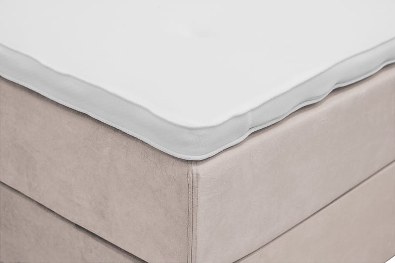 Dream Komplett Sängpaket 140x200 cm Assymetriska knappar - Beige - Möbler - Säng - Kontinentalsäng
