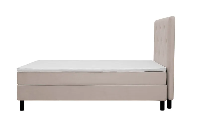 Dream Komplett Sängpaket 140x200 cm Assymetriska knappar - Beige - Möbler - Säng - Kontinentalsäng