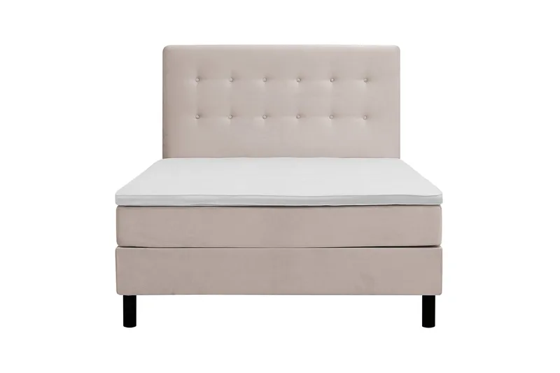 Dream Komplett Sängpaket 140x200 cm Knappar, Beige
