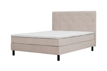 Dream Komplett Sängpaket 150x200 cm Assymetriska knappar - Beige - Möbler - Säng - Kontinentalsäng