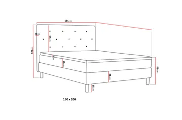 Dream Komplett Sängpaket 160 cm - Mörkgrå - Möbler - Säng - Kontinentalsäng