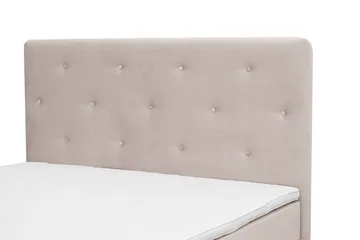 Dream Komplett Sängpaket 160x200 cm Assymetriska knappar - Beige - Möbler - Säng - Kontinentalsäng