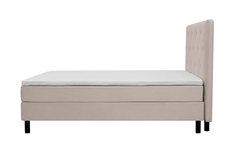 Dream Komplett Sängpaket 160x200 cm Assymetriska knappar - Beige - Möbler - Säng - Kontinentalsäng