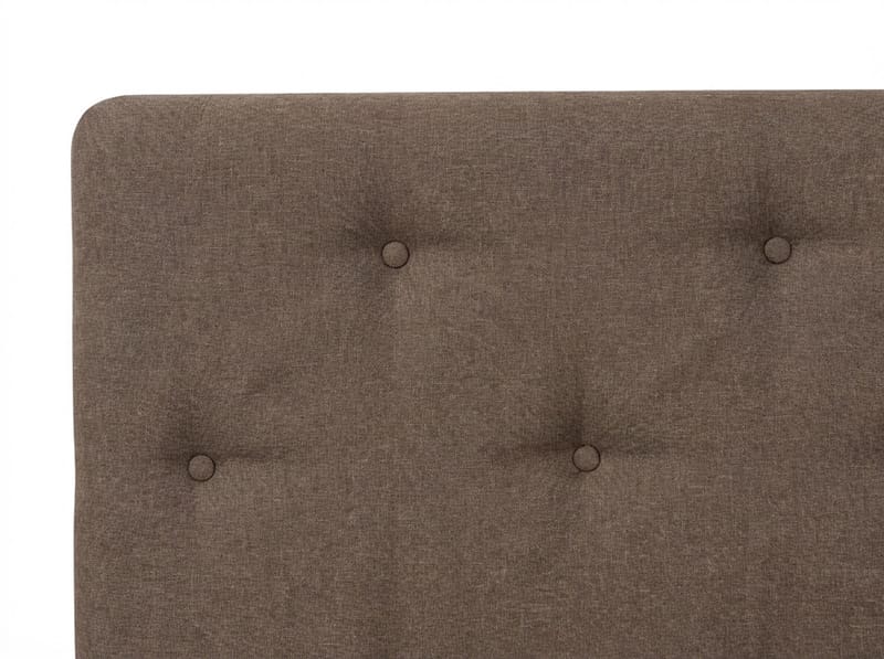 Dream Komplett Sängpaket 160x200 cm Assymetriska knappar - Brun - Möbler - Säng - Kontinentalsäng