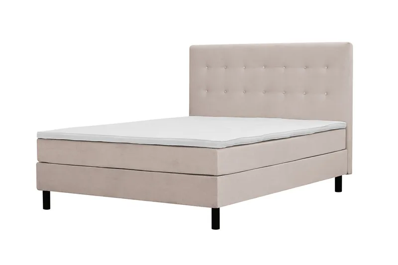 Dream Komplett Sängpaket 160x200 cm Knappar - Beige - Möbler - Säng - Kontinentalsäng