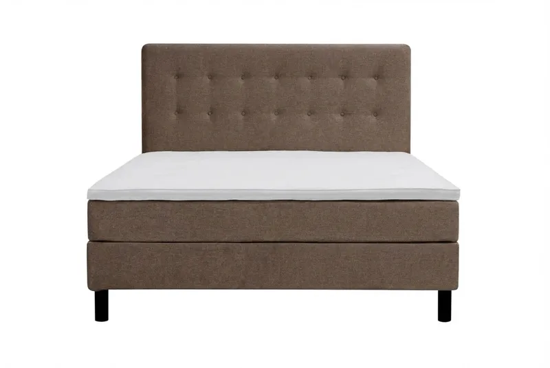 Dream Komplett Sängpaket 160x200 cm Knappar - Brun - Möbler - Säng - Kontinentalsäng