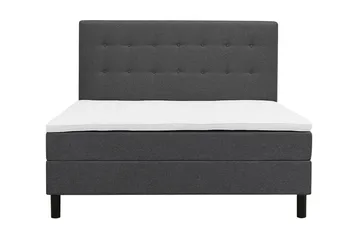 With Headboard - Mörkgrå