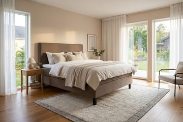 Dream Komplett Sängpaket 160x200 cm Slät - Brun - Möbler - Säng - Kontinentalsäng