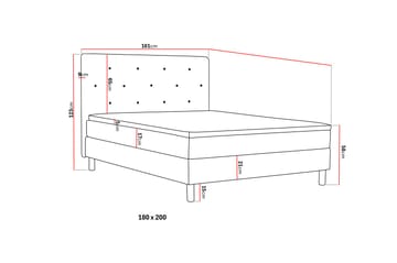 Dream Komplett Sängpaket 180 cm - Mörkgrå - Möbler - Säng - Kontinentalsäng