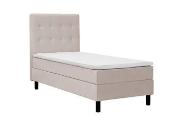 Dream Komplett Sängpaket 90x200 cm Knappar - Beige - Möbler - Säng - Dubbelsäng