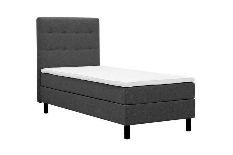 Dream Komplett Sängpaket 90x200 cm Knappar - Mörkgrå - Möbler - Säng - Kontinentalsäng