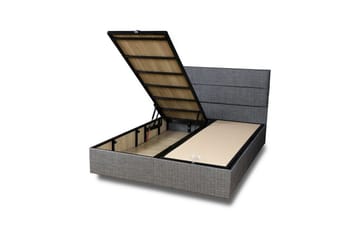 Dubbel Sängram & Sänggavel Argentu Grey - 150 x 200 x 38 cm - Möbler - Säng - Ramsäng