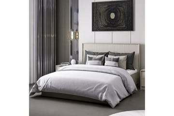 Dubbel Sängram & Sänggavel Fruitland Stone (150 x 35 x 208 cm) - Grå - Möbler - Säng - Sängram & sängstomme