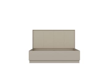 Dubbel Sängram & Sänggavel Fruitland Stone (150 x 35 x 208 cm) - Grå - Möbler - Säng - Sängram & sängstomme