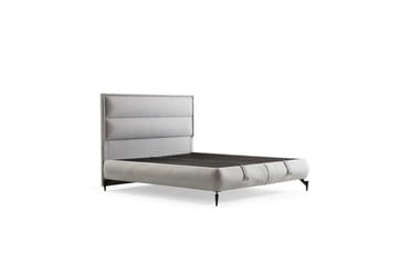 Dubbel Sängram & Sänggavel Mashli Grå - 120 x 41 x 200 cm - Möbler - Säng - Sängram & sängstomme