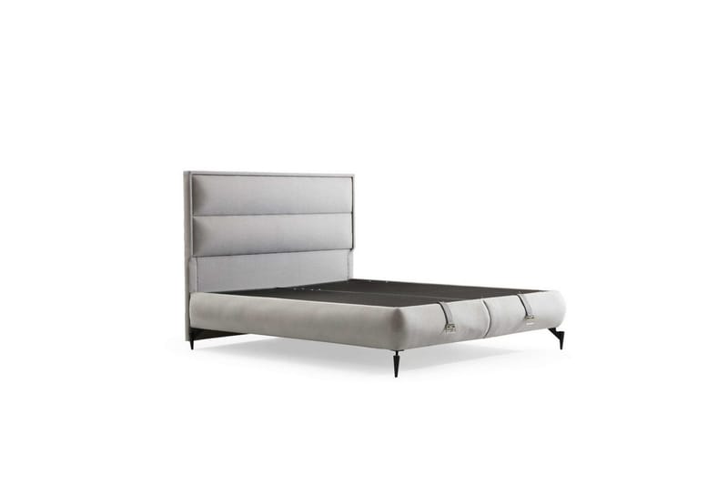 Dubbel Sängram & Sänggavel Mashli Grå, 150 x 41 x 200 cm