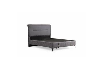 Dubbel Sängram & Sänggavel Matbar Mörkgr�å - 180 x 38 x 200 cm - Möbler - Säng - Sängram & sängstomme