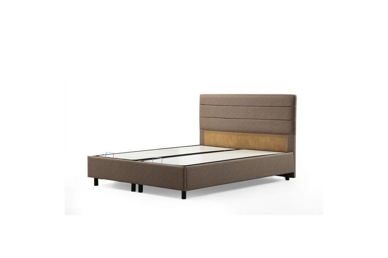 Dubbel Sängram & Sänggavel Selora Brun - 140 x 110 x 200 cm - Möbler - Säng - Sängram & sängstomme