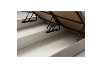 Dubbel Sängram & Sänggavel Sonyi Ljusgrå - 150 x 110 x 200 cm - Möbler - Säng - Sängram & sängstomme