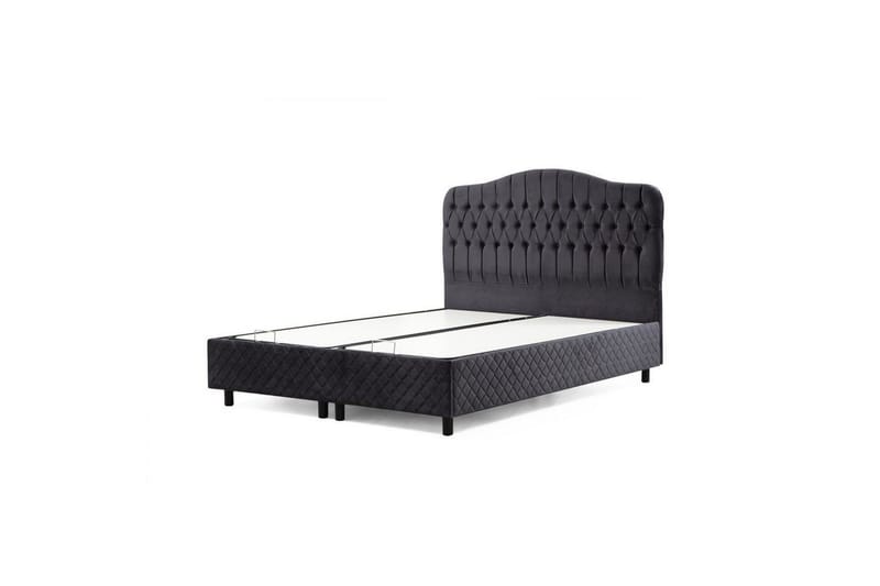 Dubbel Sängram & Sänggavel Subato Anthracite - 150 x 125 x 200 cm - Möbler - Säng - Sängram & sängstomme