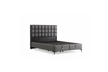 Dubbel Sängram & Sänggavel Sube Grå - 150 x 38 x 200 cm - Möbler - Säng - Sängram & sängstomme