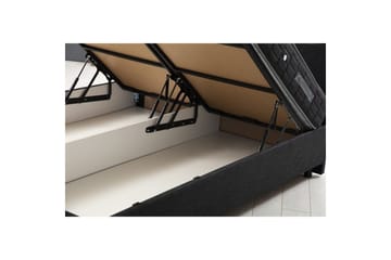 Dubbel Sängram & Sänggavel Sudalmuni antracit - 150 x 110 x 200 cm - Möbler - Säng - Sängram & sängstomme