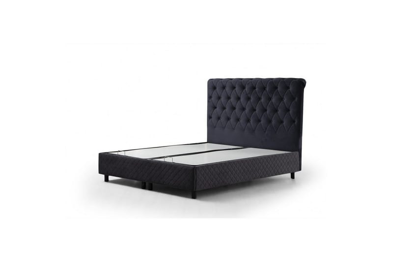 Dubbel Sängram & Sänggavel Sudamoon Antracit - 160 x 35 x 208 cm - Möbler - Säng - Sängram & sängstomme