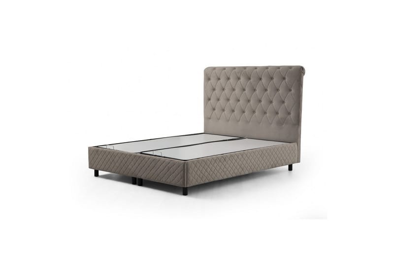 Dubbel Sängram & Sänggavel Sudamoon Beige - 160 x 35 x 208 cm - Möbler - Säng - Sängram & sängstomme