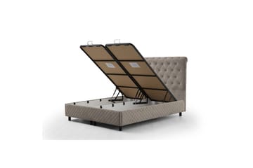 Dubbel Sängram & Sänggavel Sudamoon Beige - 160 x 35 x 208 cm - Möbler - Säng - Sängram & sängstomme