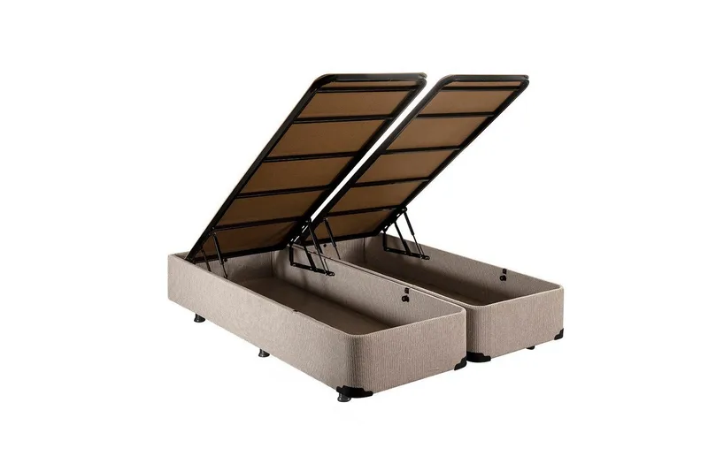 Dubbel Sängram Dasina Dubbel Beige - 200 x 200 cm - Möbler - Säng - Sängram & sängstomme