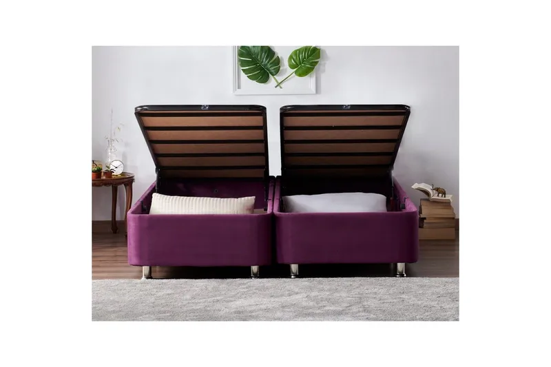 Dubbel Sängram Mytikas Dubbel Mytikas - 200 x 200 x 38 cm - Möbler - Säng - Sängram & sängstomme