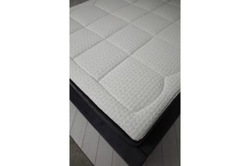 Dubbelmadrass, Bas & Huvudgavel Subra Set (160 x 200 cm) Antracit - Antracit - Möbler - Säng - Komplett sängpaket