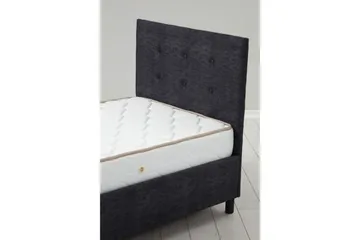 Dubbelmadrass, Bas & Huvudgavel Pilode Set Antracit - 160 x 107 x 204 cm - Möbler - Säng - Sängram & sängstomme