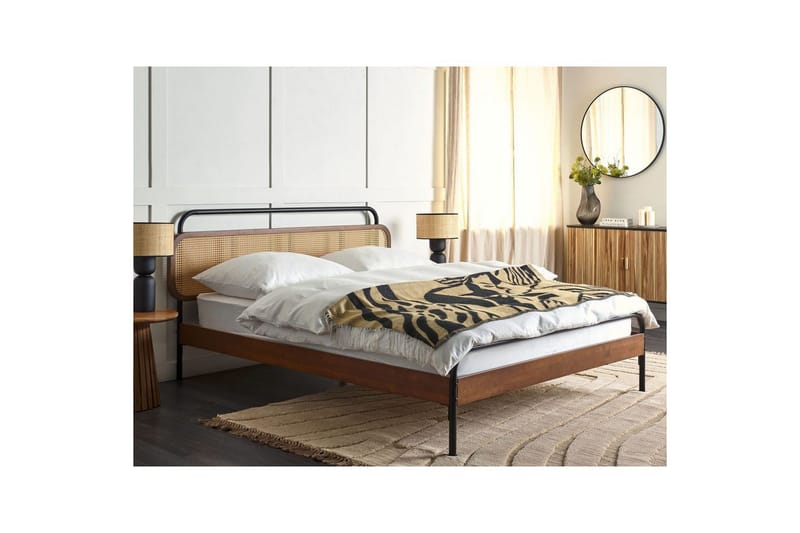 Dubbelsäng Boussicourt med lamellram 160x200 cm - 160x200 cm - Möbler - Säng - Ramsäng