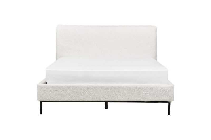 Dubbelsäng Corio med lamellram Vit-Svart, 140x200 cm - Vit-Svart, 140x200 cm - Möbler - Säng - Ramsäng