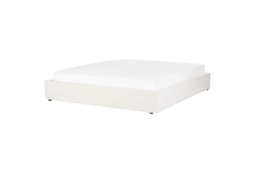 Dubbelsäng Dinan med lamellram Vit, 180x200 cm - Vit, 180x200 cm - Möbler - Säng - Säng med förvaring