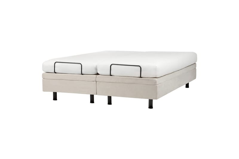 Dubbelsäng Duke II Beige-Svart, 160x200 cm - Beige-Svart, 160x200 cm - Möbler - Säng - Ställbar säng
