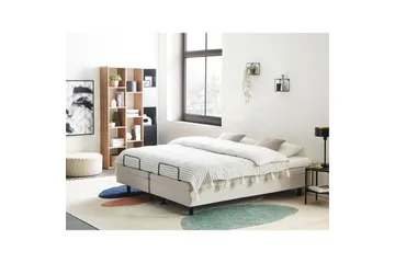 Dubbelsäng Duke II Beige-Svart, 160x200 cm - Beige-Svart, 160x200 cm - Möbler - Säng - Ställbar säng