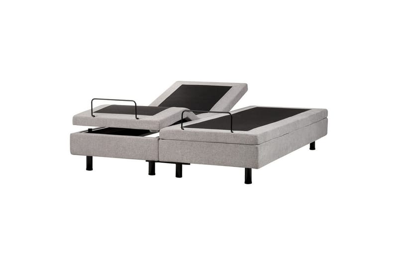 Dubbelsäng Duke II Grå-Svart, 160x200 cm, Grå-Svart, 160x200 cm