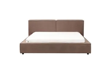 Dubbelsäng Linards med lamellram Brun, 180x200 cm - Brun, 180x200 cm - Möbler - Säng - Sängram & sängstomme