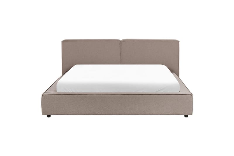 Dubbelsäng Linards med lamellram Brun-Svart, 180x200 cm - Brun-Svart, 180x200 cm - Möbler - Säng - Sängram & sängstomme