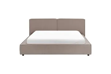 Dubbelsäng Linards med lamellram Brun-Svart, 180x200 cm - Brun-Svart, 180x200 cm - Möbler - Säng - Sängram & sängstomme