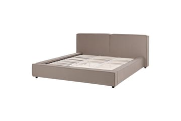 Dubbelsäng Linards med lamellram Brun-Svart, 180x200 cm - Brun-Svart, 180x200 cm - Möbler - Säng - Sängram & sängstomme