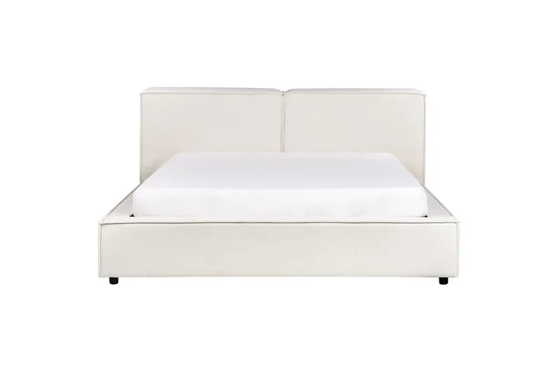 Dubbelsäng Linards med lamellram Vit, 160x200 cm - Vit, 160x200 cm - Möbler - Säng - Sängram & sängstomme